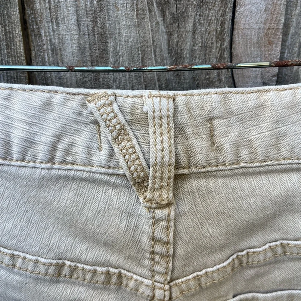 Free People Herringbone Cream Women Jeans